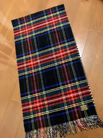 글렌 프린스 체크 대형 스톨 머플러