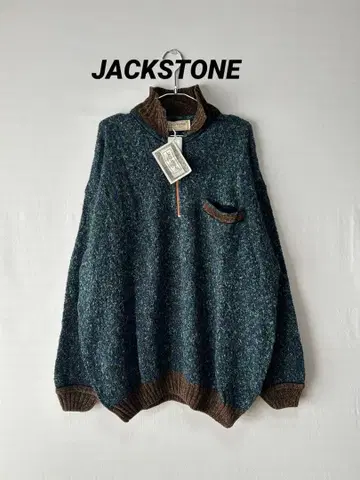 미사용 JACKSTONE 하프 지퍼 니트 XXL
