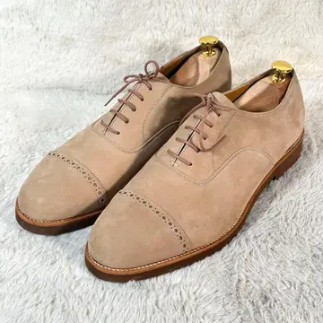 새상품급 [Entertainer] 베이지 스웨이드 스트레이트 팁 캐주얼