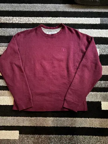 Champion 버건디 크루넥 트레이닝복 M