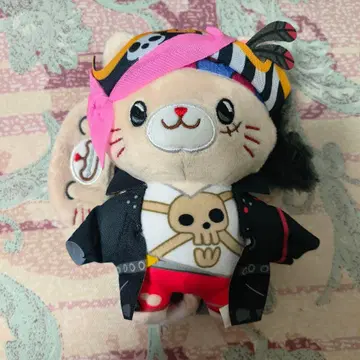 ONE PIECE withCAT 안대 포함 봉제 인형 키링 루피