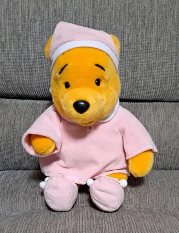 오늘만 가격 인하 곰돌이 푸 핑크 파자마 봉제 인형 디즈니