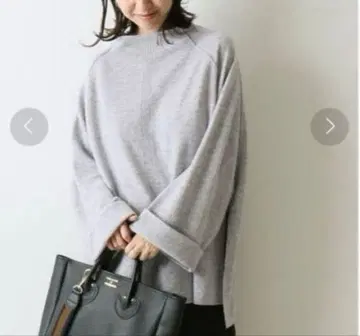 새상품급 FRAMeWORK 프레임워크 울 캐시미어 천축 판초 그레이