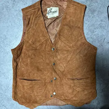 가죽 베스트 vintage 70s