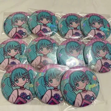 하츠네 미쿠 미쿠카루 캔뱃지 세트