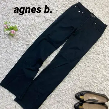 agnes b. 에네스베 블랙 컬러 팬츠