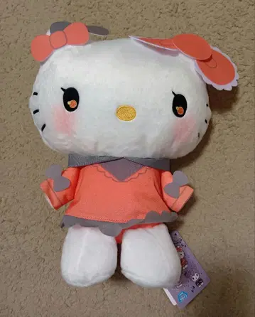 산리오 캐릭터즈 스위트 컬러풀 저지 인형 BIG 키티