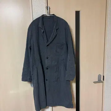 french atelier coat Black chambray