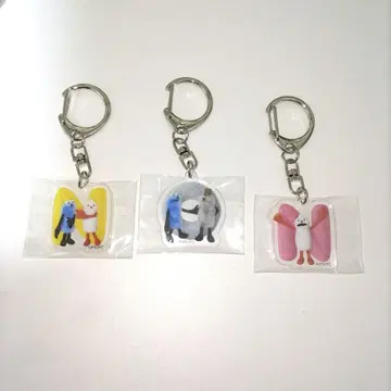 퍼펫 순순 오리지널 로마자 아크릴 키링 3개 세트