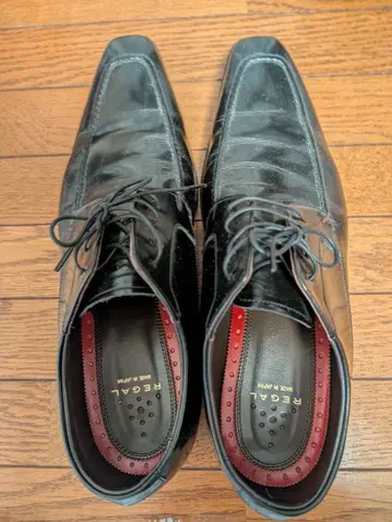 REGAL 블랙 레이스업 슈즈 26.5cm