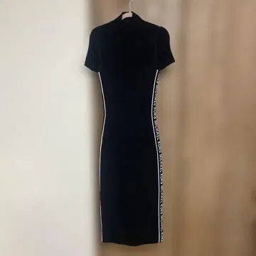 MICHAEL KORS 블랙 니트 롱 원피스 반팔 S 사이즈