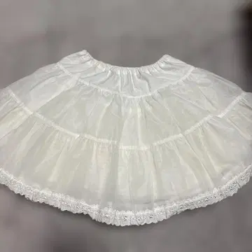 [ 일본제 ] 토션 레이스 볼륨 파니에 [ 화이트 ]