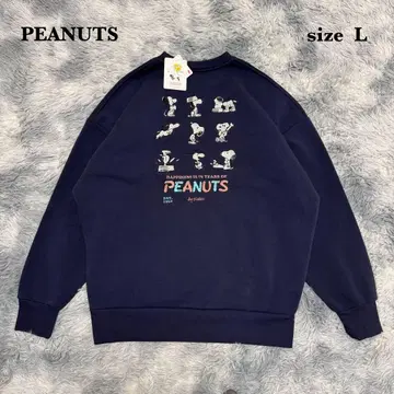 새상품 PEANUTS SNOOPY 스누피 75주년 자수 맨투맨