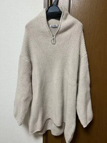 SNIDEL 스키퍼 니트 하프 지퍼