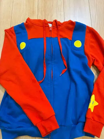 USJ 마리오풍 후드 부착 후드티 S 사이즈