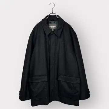 Eddie Bauer 울 하프 코트 다크 그레이