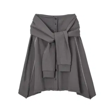 Pahisum 스커트 차콜 레이어드 미디 스커트 한국