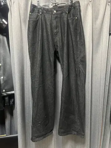 리짓 데님 논워시 데님 블랙