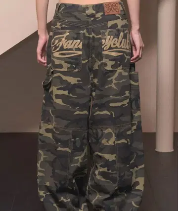 FANCY CLUB CAMO 데님 팬츠 카모플라쥬 팬츠