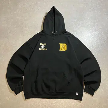 RUSSEL 러셀 애슬레틱 후드티 블랙 검정 맨투맨 속기모