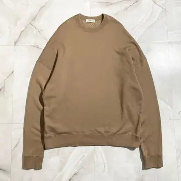 A18252 새상품급 alvana 루프 파일 크루넥 맨투맨 베이지3