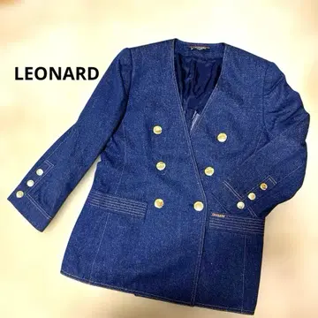 새상품급 LEONARD 데님 실크 100%