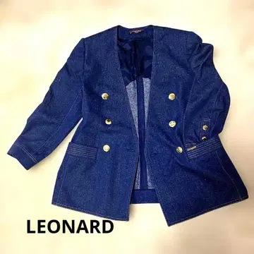 새상품급 LEONARD 데님 실크 100%