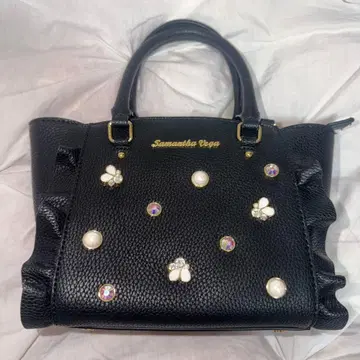 [ 새상품급 ] 사만사 베가 미니 플래터 비쥬 블랙 블랙 2way