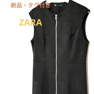 [새상품] ZARA 자라 페이크 스웨이드 미디 원피스 롱 원피스