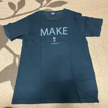 Bohemians 블랙 T셔츠 MAKE 남성용 남녀 공용 M 사이즈