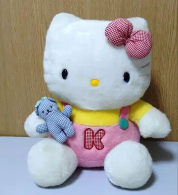 산리오 헬로키티 BIG 봉제 인형 곰 키티 레트로