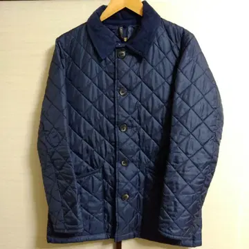 LAVENHAM x PLST 네이비 퀼팅 자켓 36