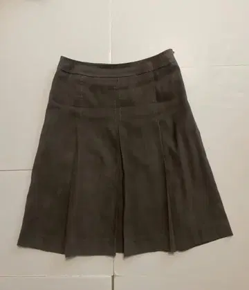 Natinum Beauty 플리츠 스커트 무릎 기장 라이트 브라운