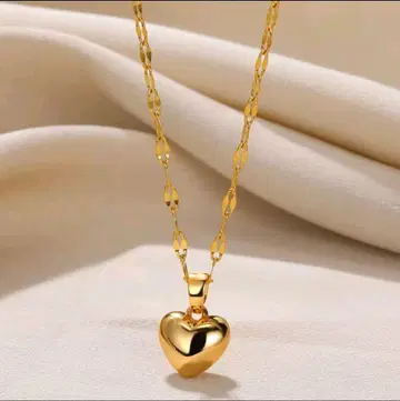 골드 하트형 펜던트 목걸이