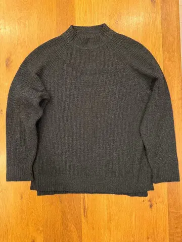 TAKEO KIKUCHI 다크 그레이 하이넥 스웨터 사이즈 4 (L)