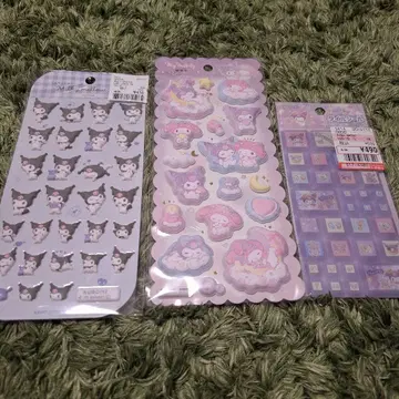 쿠로미 타일씰 밀키 멜로우씰 씰 세트 3종