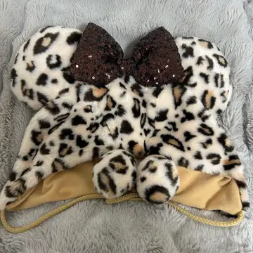 디즈니 레오파드 무늬 팬캡