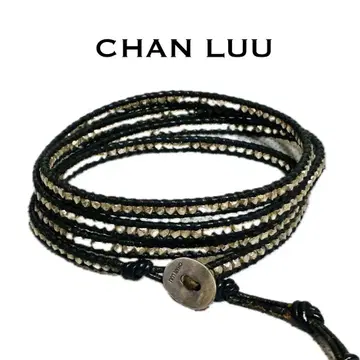 찬루 팔찌 4연 5연 블랙 가죽 건메탈