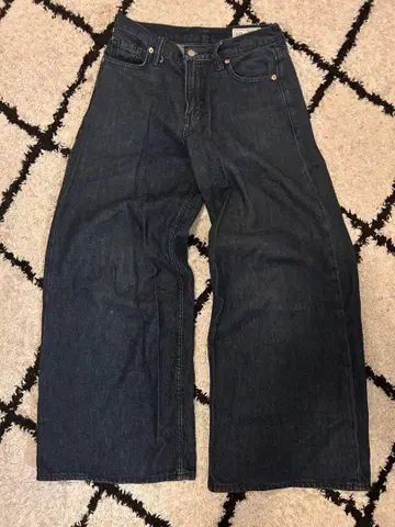 GAP 배기 미드 라이즈 데님 25인치