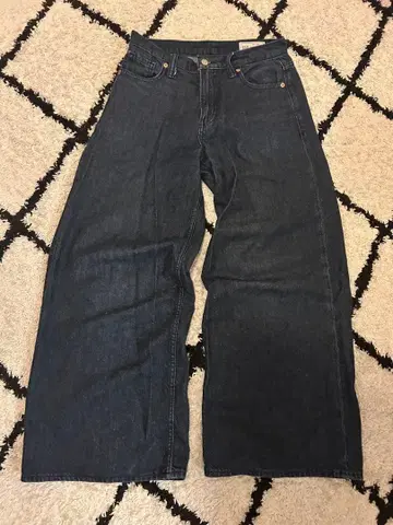 GAP 배기 미드 라이즈 데님 25인치