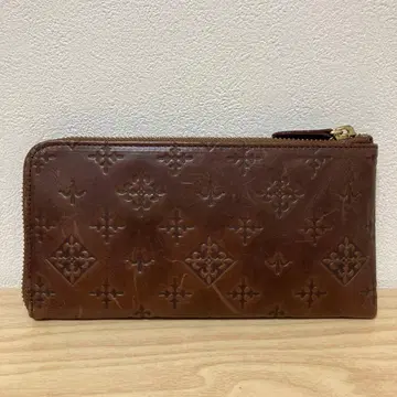 러셋 L자 지퍼 장지갑 브라운 성숙하고 멋스러운