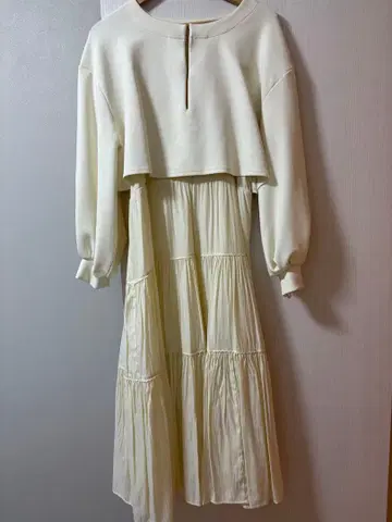 미스틱 분또 맨투맨 티어드 원피스 SET