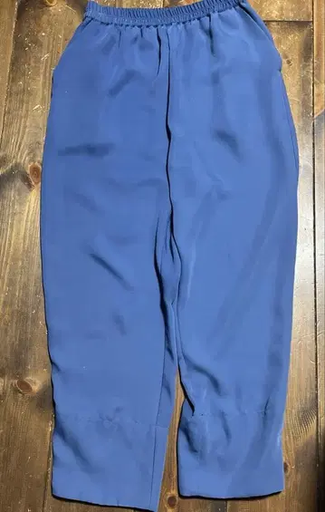 청보라색 와이드 팬츠 허리밴딩 JUN OKAMOTO