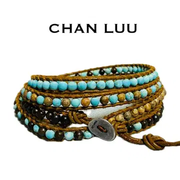찬루 랩 팔찌 4연 5연 터콰이즈 브라운