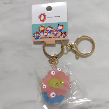 폼폼푸딩 산리오 미야쿠미야쿠 클리어 컬러 마스코트 키링