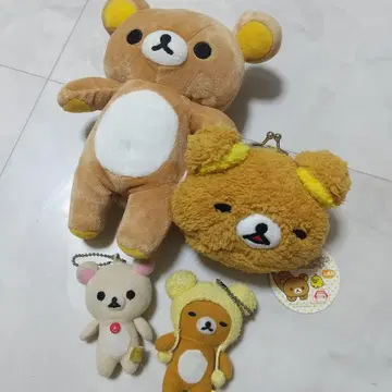 리락쿠마 봉제 인형 마스코트 세트 가마구치