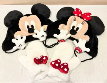 디즈니 팬캡 장갑 미튼 미키 미니 세트