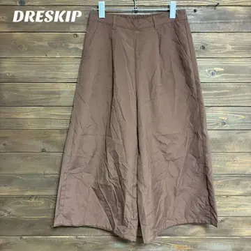 [ DRESKIP ] DRESKIP 브라운 가우초 팬츠 M