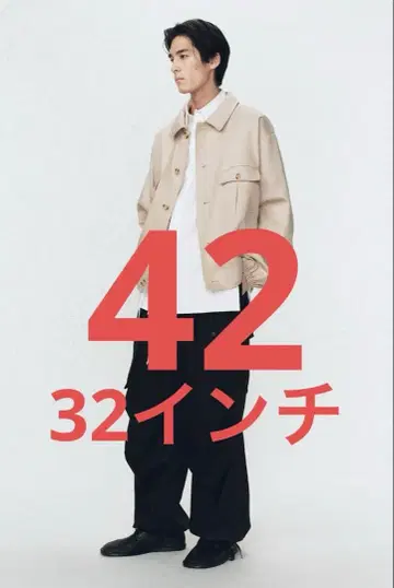 SOSHIOTSUKI X ZARA 릴랙스 핏 수트 카고 팬츠 42