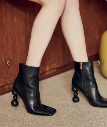 EIMY ISTOIRE 볼힐 스퀘어 숏부츠 블랙 L